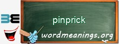 WordMeaning blackboard for pinprick